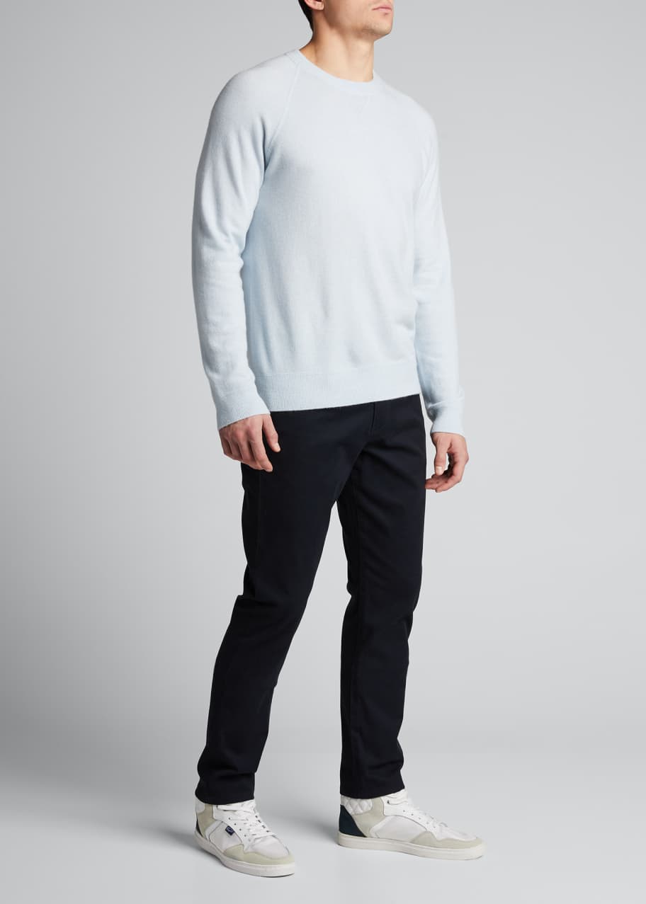 Image 1 of 1: Men's Cashmere Raglan Pullover Sweater