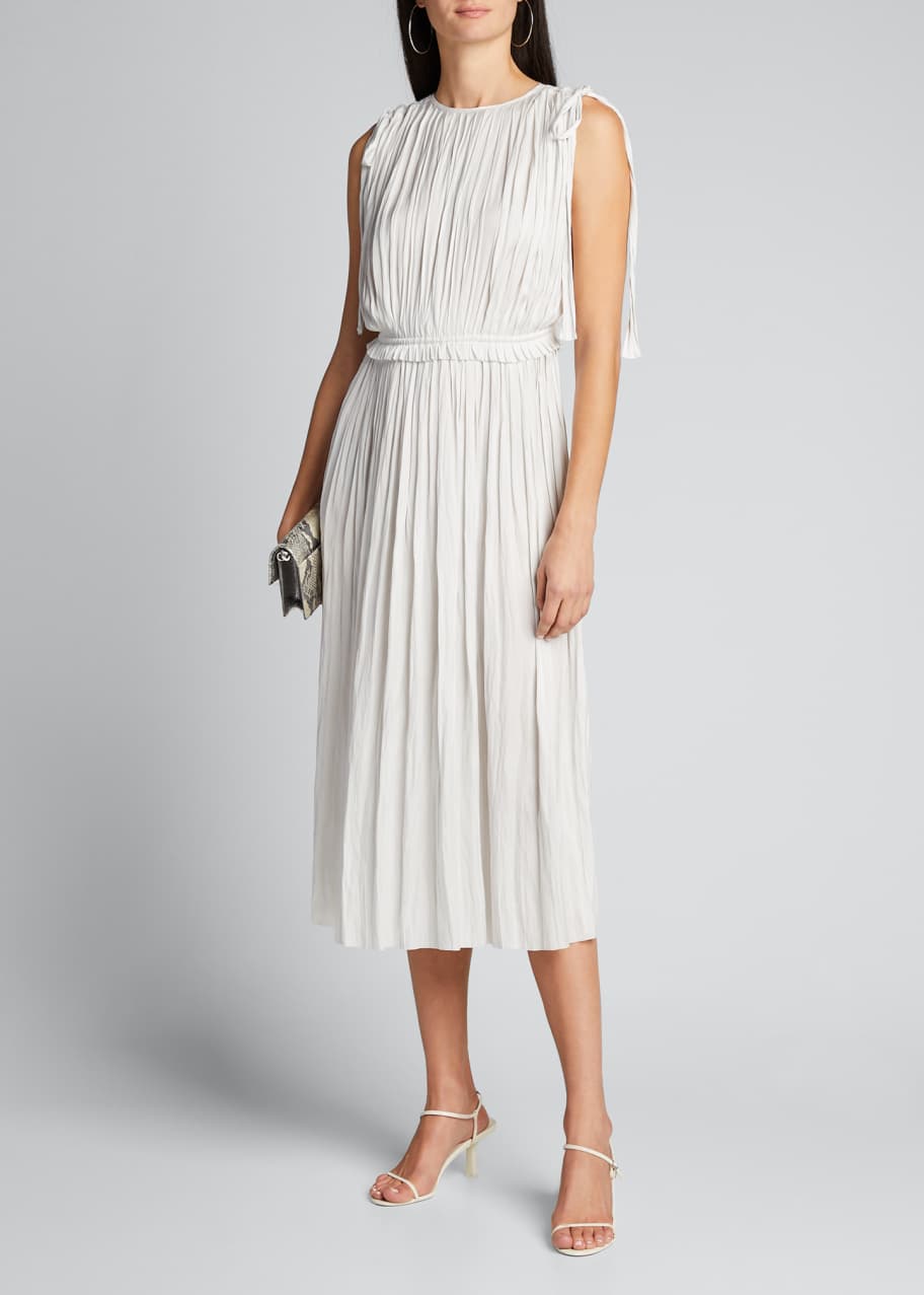 Ulla Johnson Alessa Pleated Sleeveless Midi Dress Bergdorf Goodman