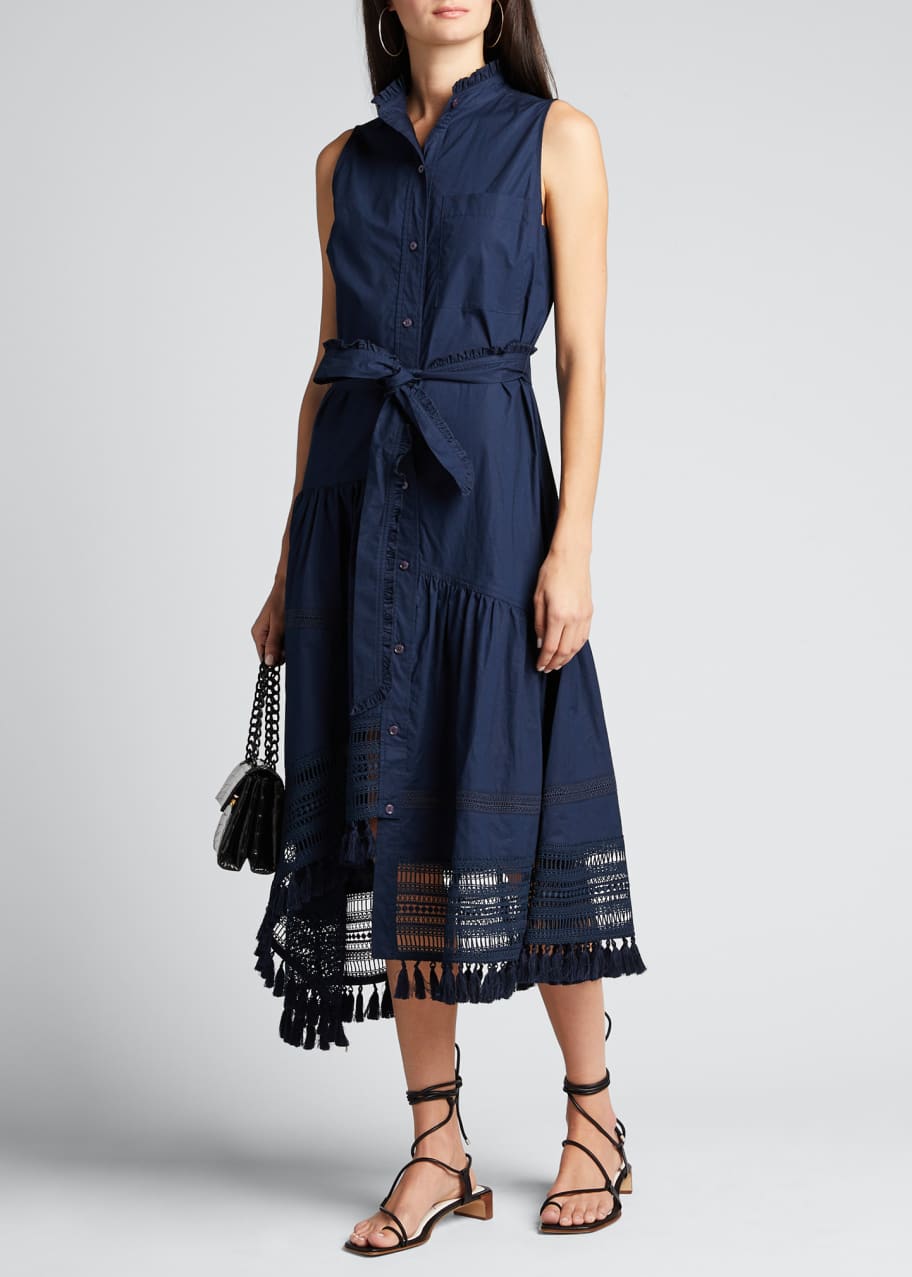 Derek Lam 10 Crosby Nerioa Lace-Inset Maxi Dress - Bergdorf Goodman