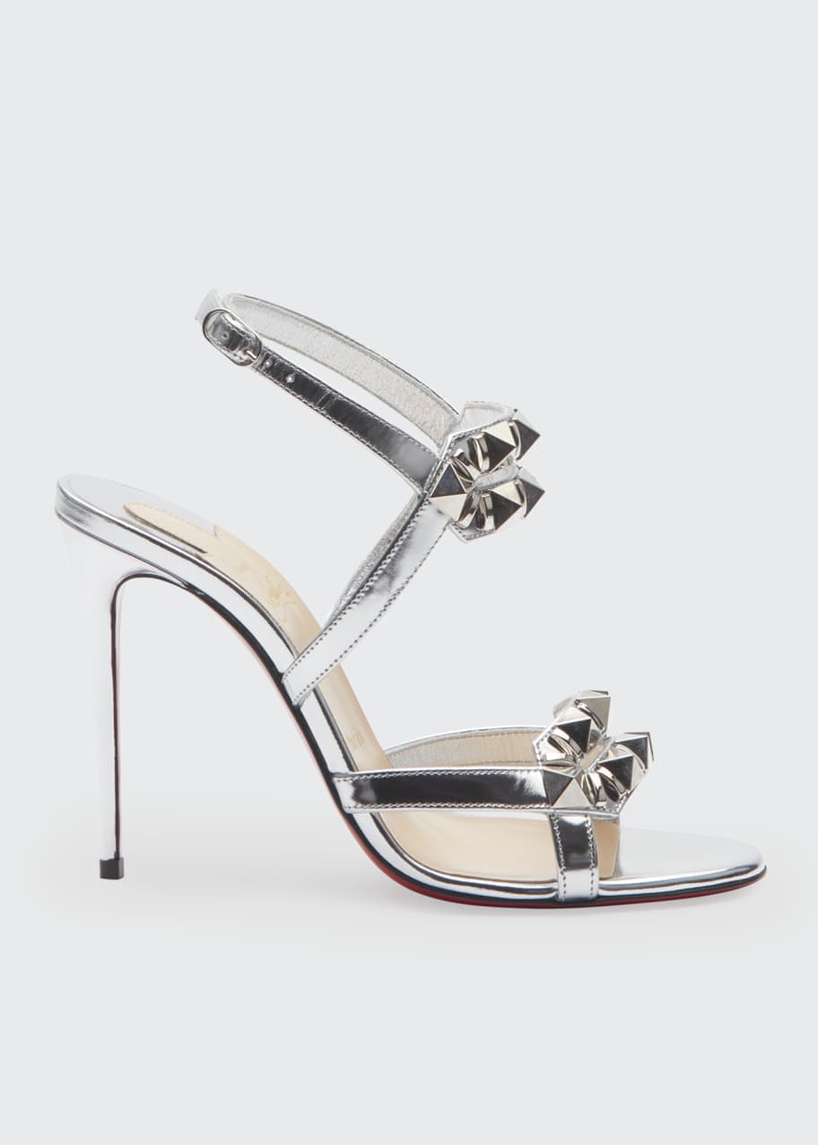 Image 1 of 1: Galerietta 100 Metallic Red Sole Sandals