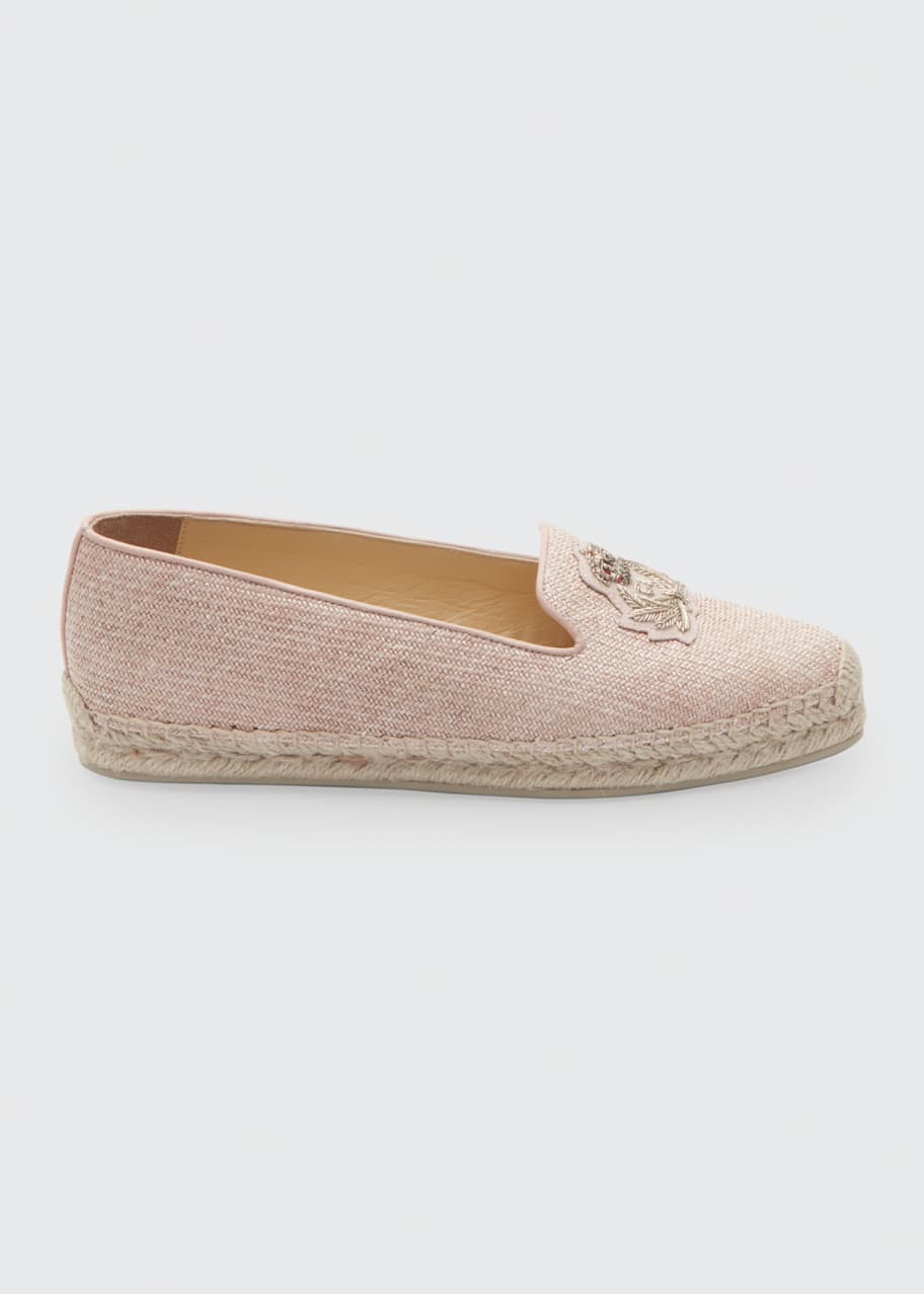 Nanou Orlato Donna Logo Patch Flat Espadrilles