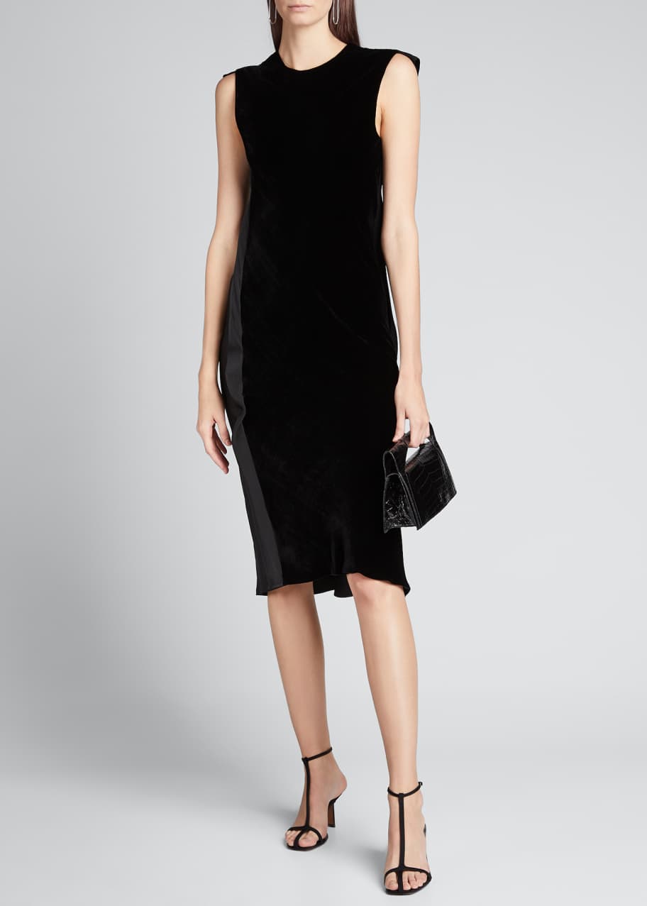 black velvet shift dress Luli & Me Girls Deluxe Velvet Shift Dress main image 0