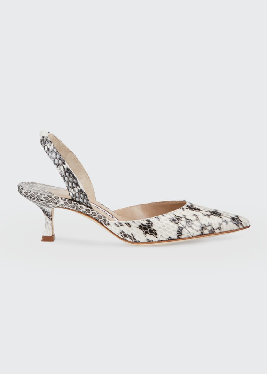 Snakeskin slingback heels cheap
