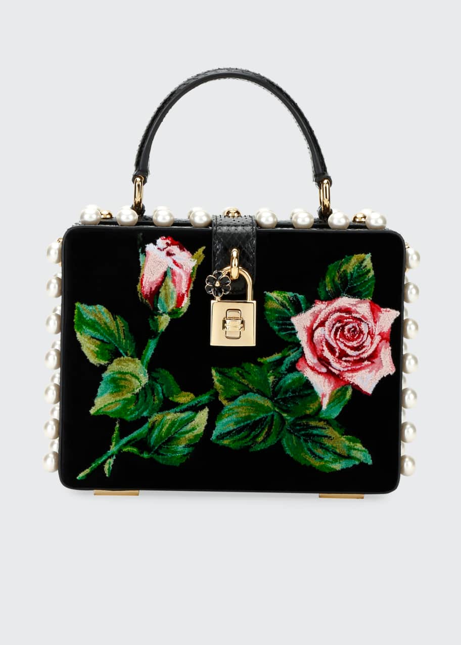 Image 1 of 1: Tropical Rose Mini Top-Handle Bag