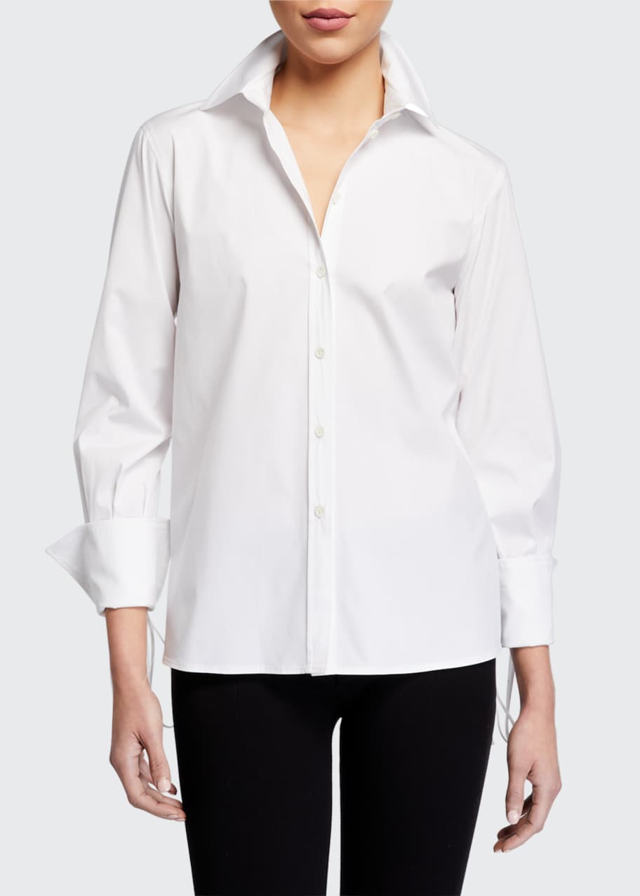 Carolina Herrera Drop-Shoulder Shirt - Bergdorf Goodman