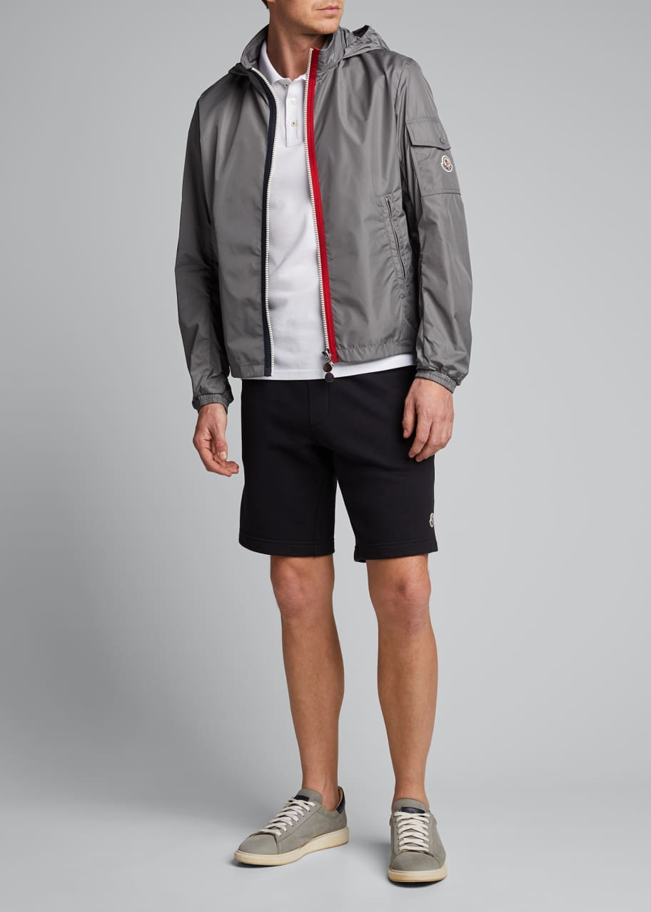 Moncler Men s Keralle Nylon Jacket w Signature Stripes Bergdorf Goodman