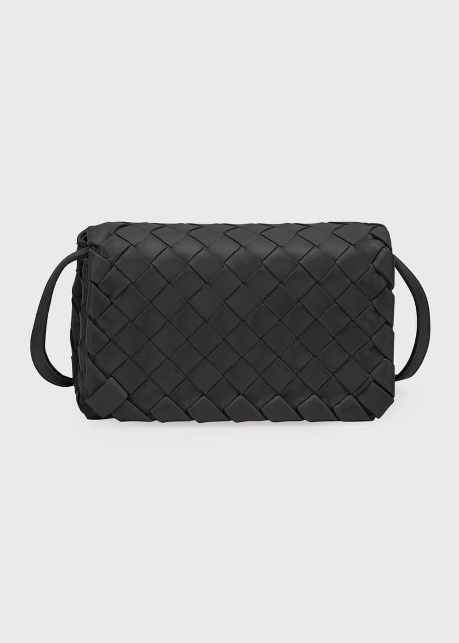 Bottega veneta mini full flap intrecciato crossbody bag deals