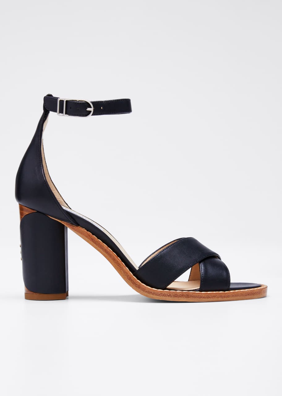 Image 1 of 1: John Leather Ankle Sandals