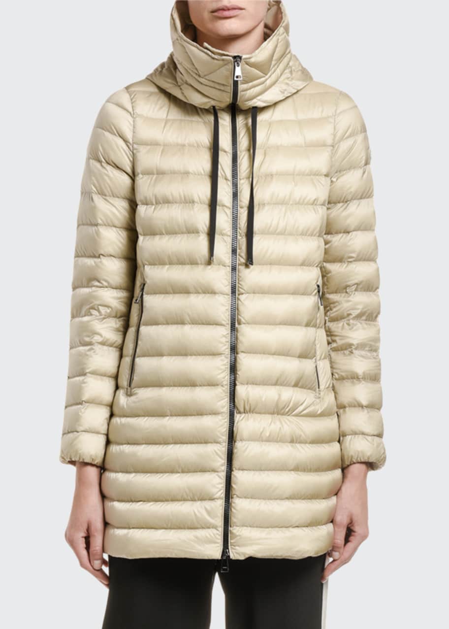 Moncler rubis hooded puffer jacket clearance