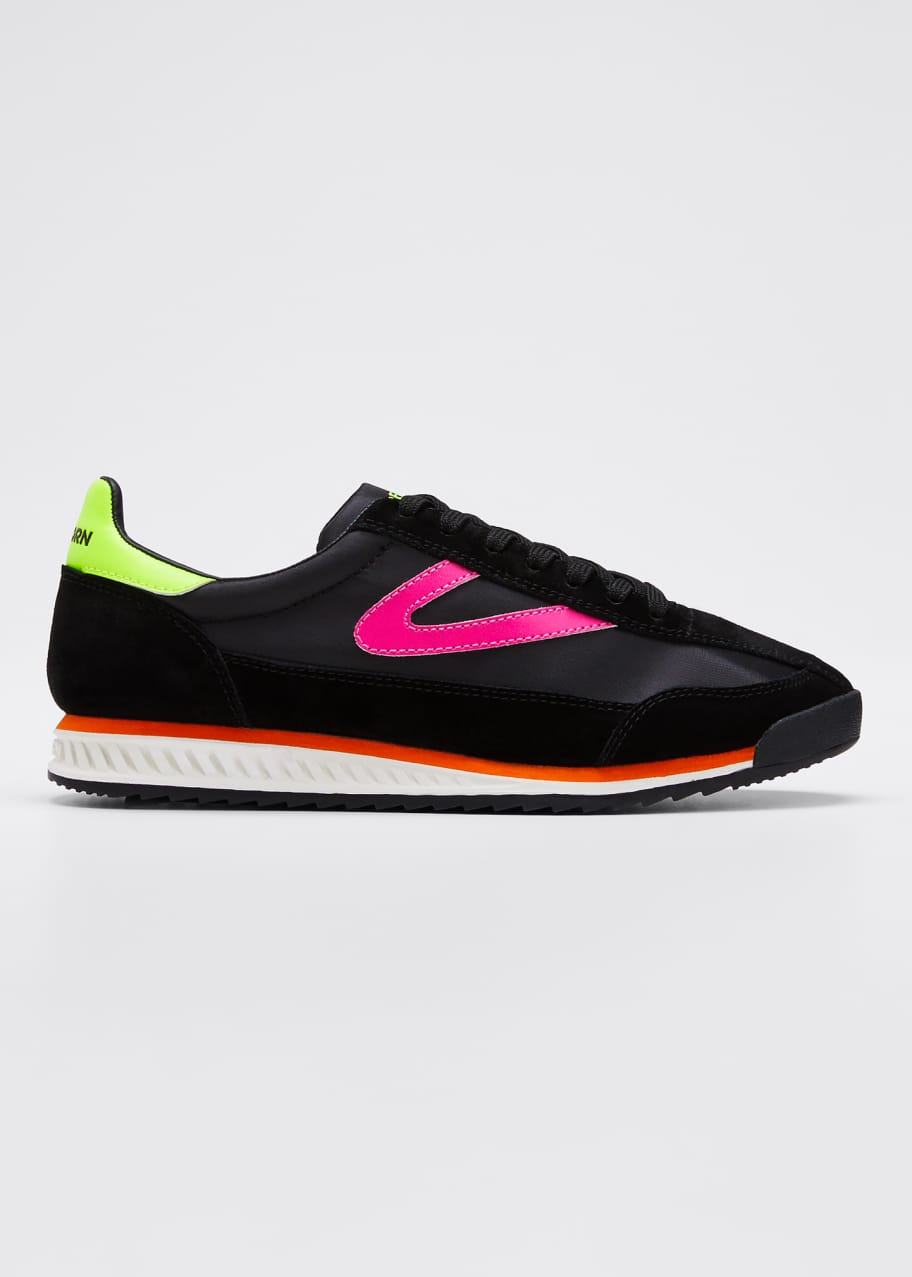 Image 1 of 1: Rawlin S10 Neon Suede Sneakers