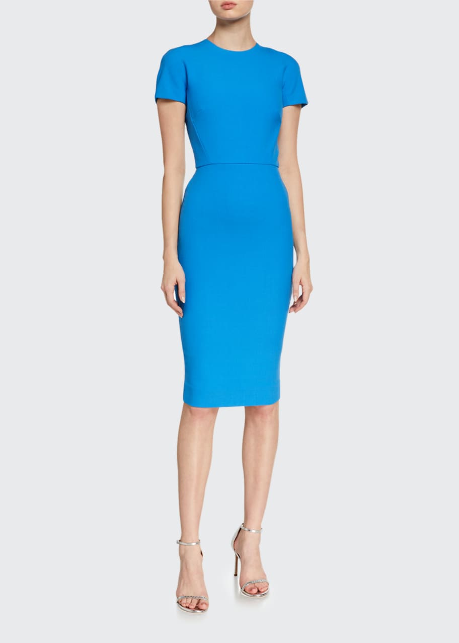Victoria Beckham Crepe Short-Sleeve T-Shirt Dress - Bergdorf Goodman