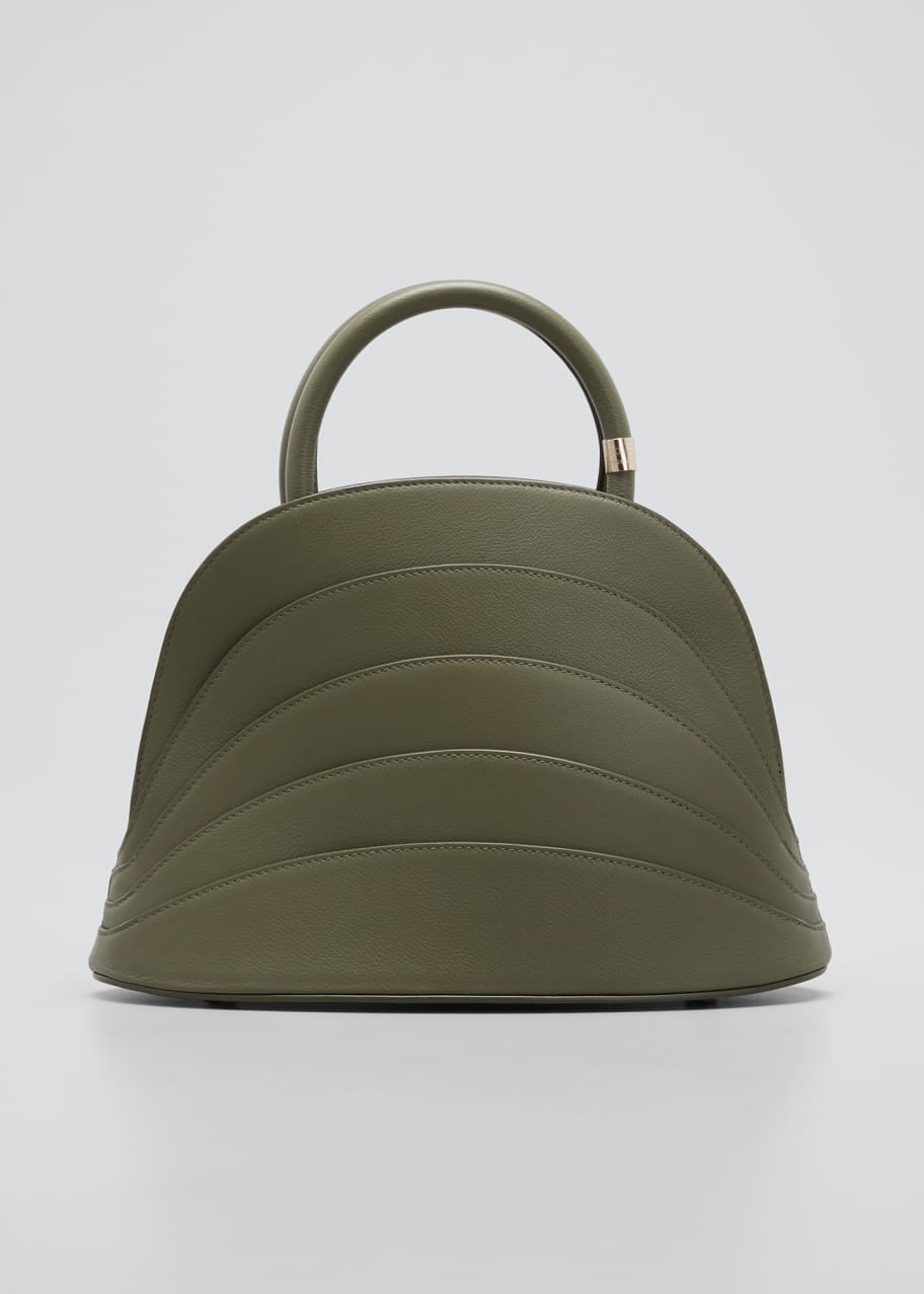 Image 1 of 1: Millefoglie J Leather Top-Handle Bag