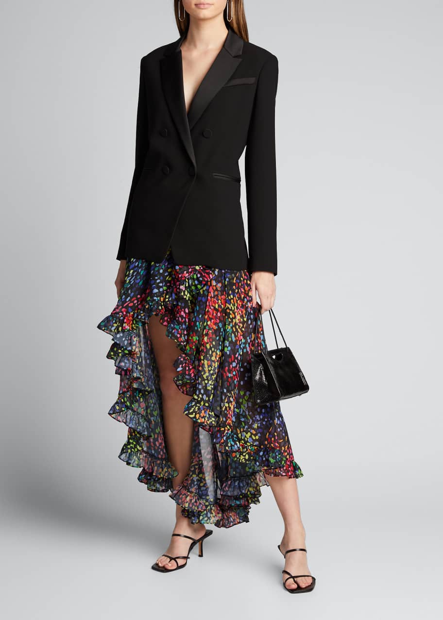 Image 1 of 1: Adelle Printed High-Low Skirt
