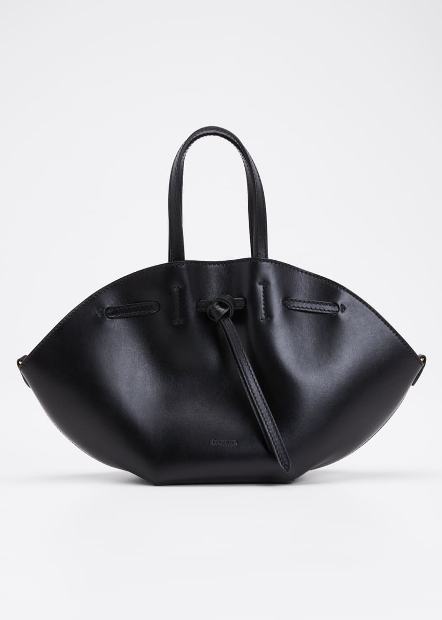 Lynne Leather Mini Tote Bag Black