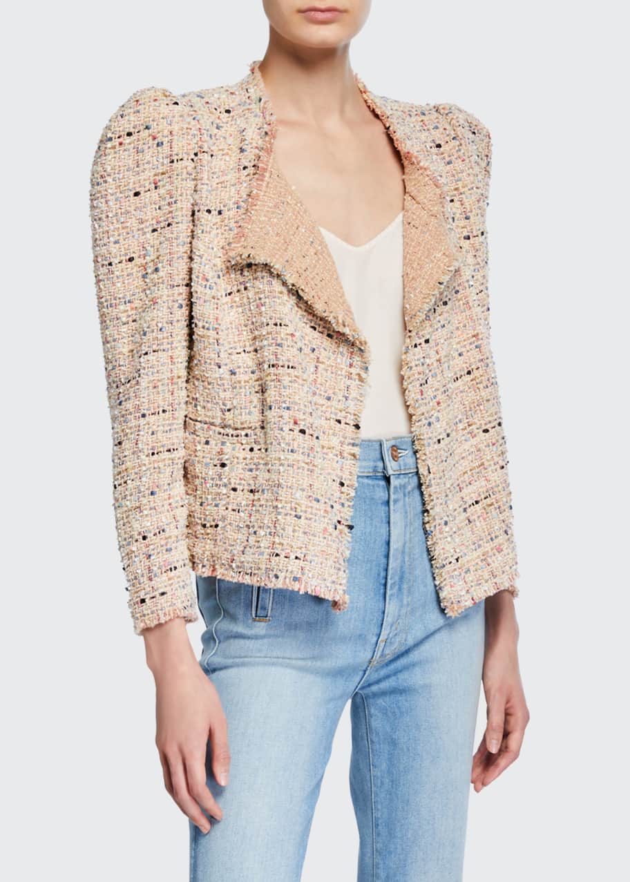 Iro Cartaspe Puff-Sleeve Tweed Jacket - Bergdorf Goodman