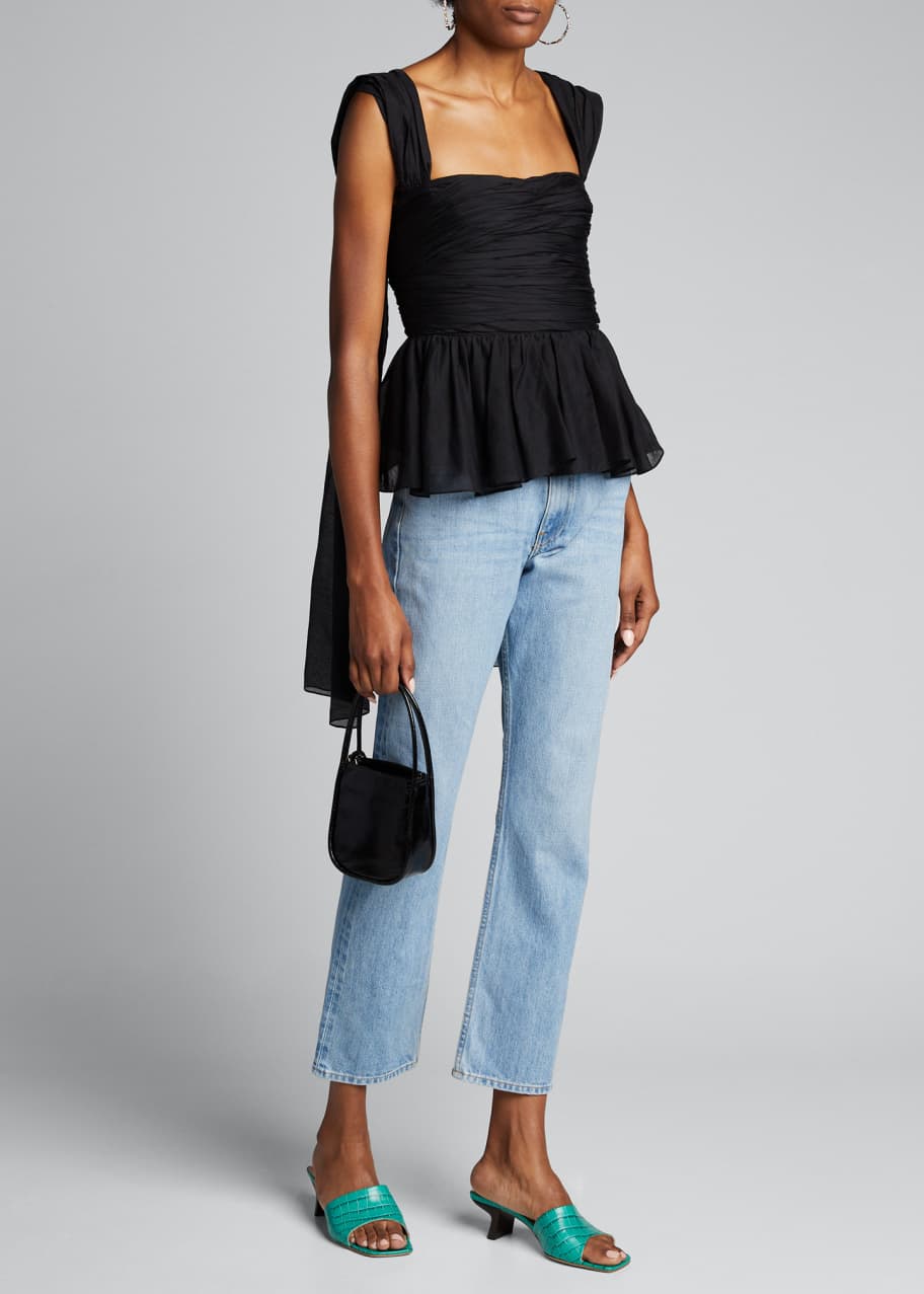 Brock Collection Ruched Fit & Flare Shirt - Bergdorf Goodman