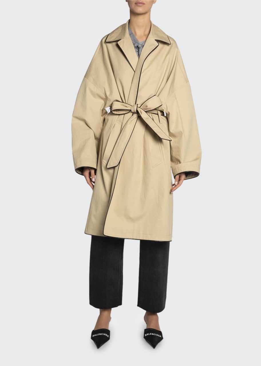 Short cocoon coat sale