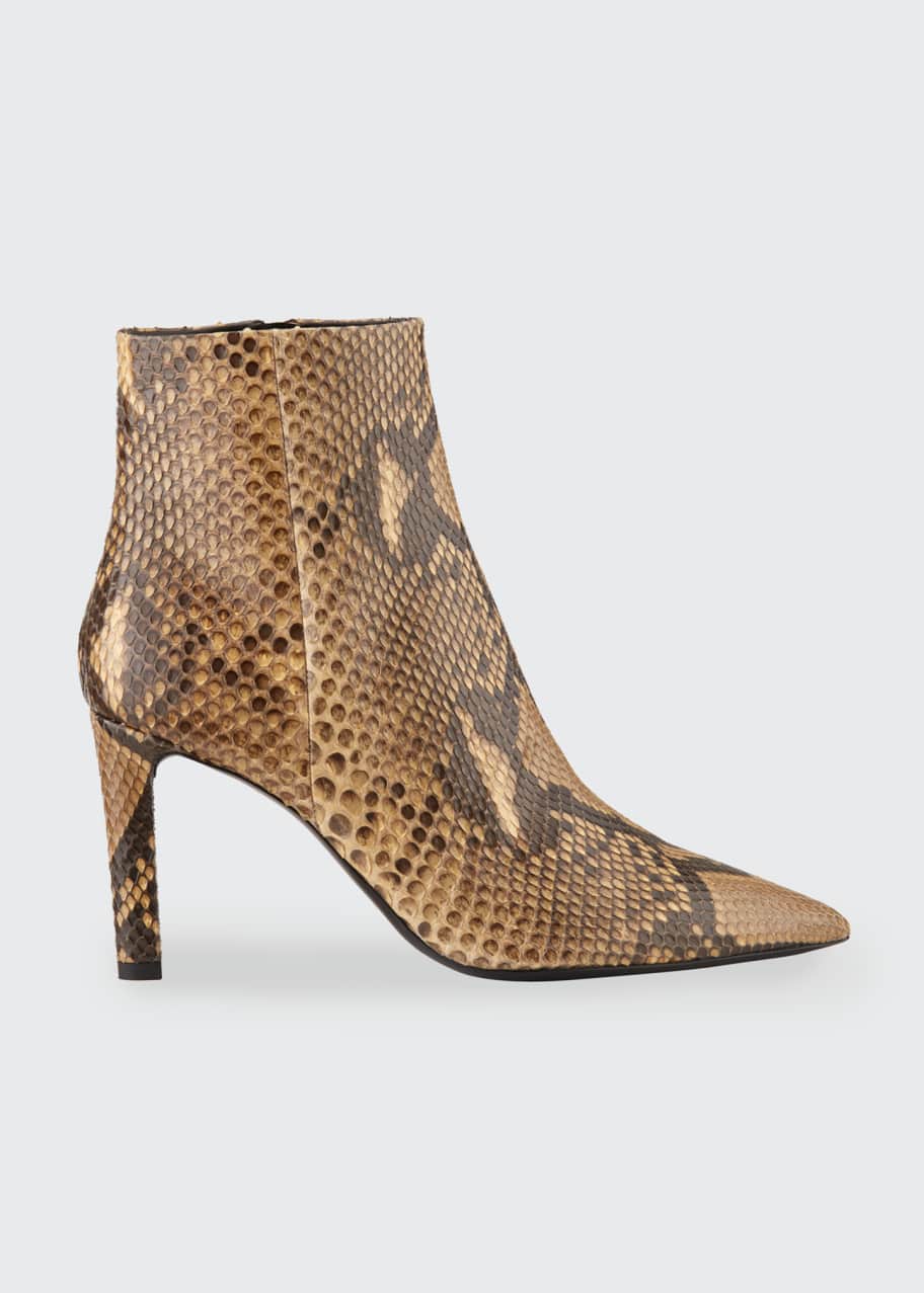Image 1 of 1: Kate Python Pointed-Toe Zip Booties
