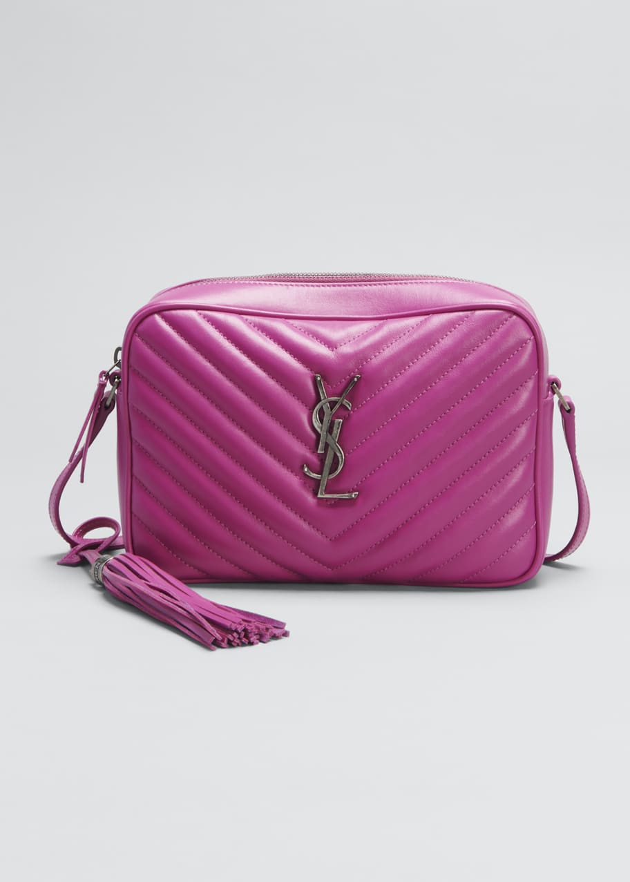 Saint Laurent Lou Medium YSL Monogram Calfskin Camera Crossbody Bag