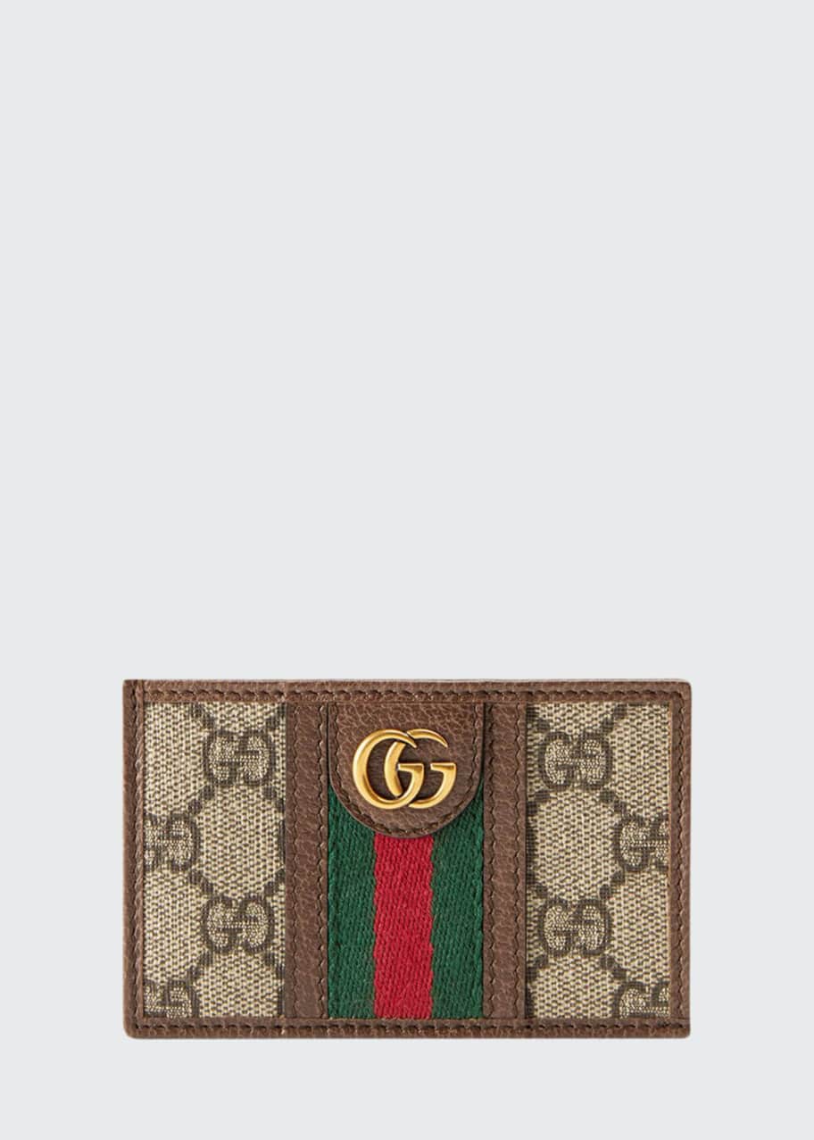 Image 1 of 1: Men's GG Supreme Canvas Marmont Vertical Wallet