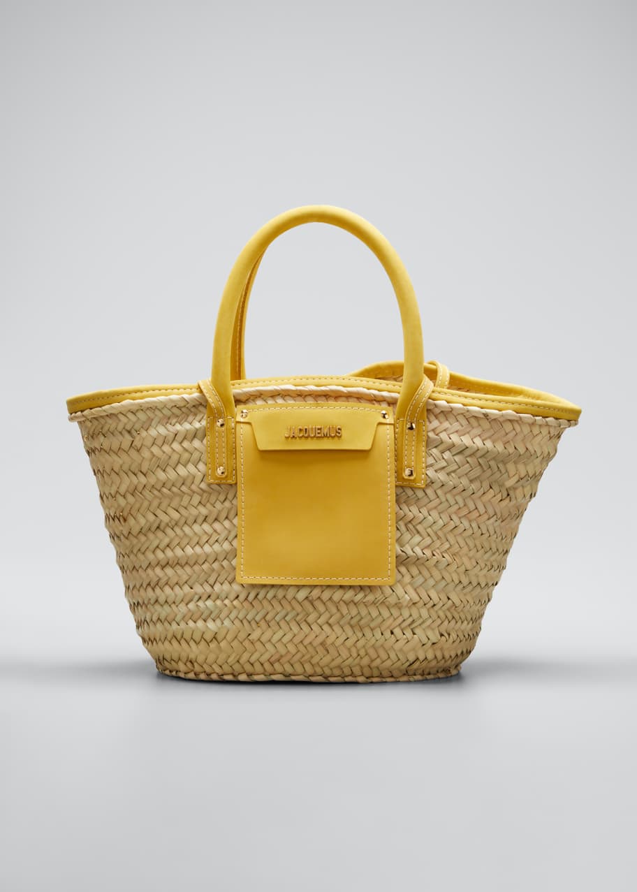 Le Panier Soleil Basket Tote Bag Yellow