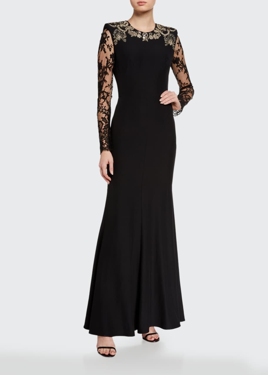 green emerald velvet dress Alexander McQueen Silk Embroidered Wiggle Dress 2009 main image 1
