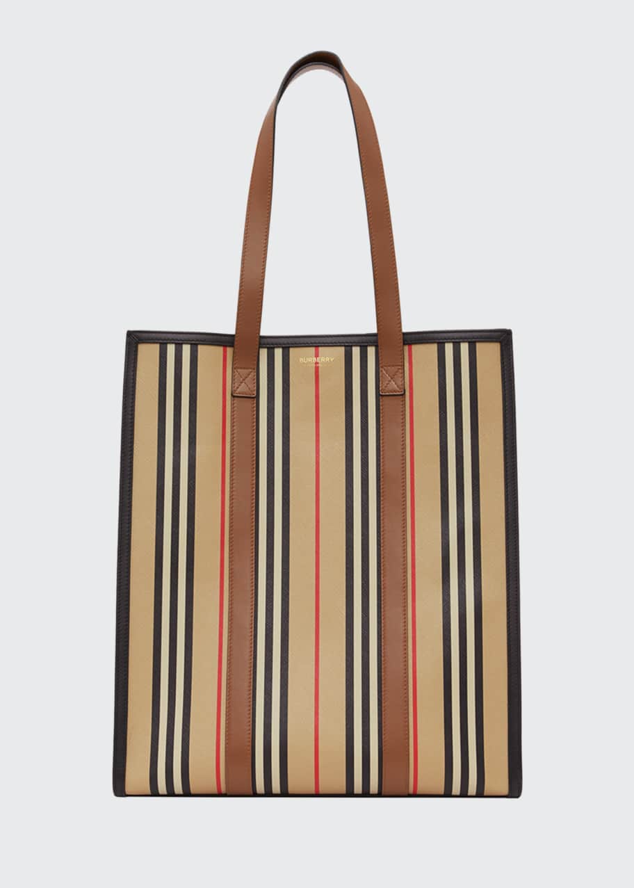 Burberry large canvas tote deals