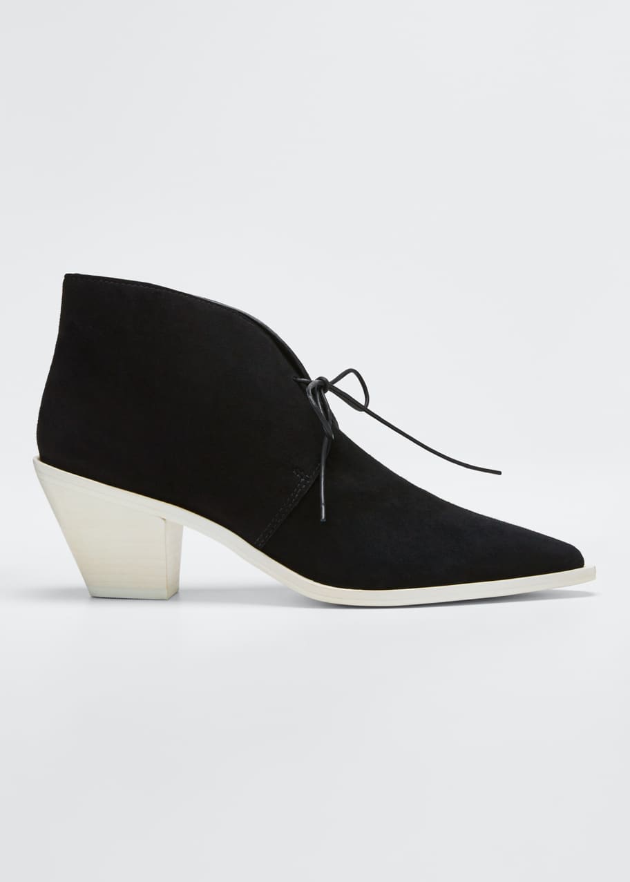 Image 1 of 1: Karington Suede Lace-Up Booties
