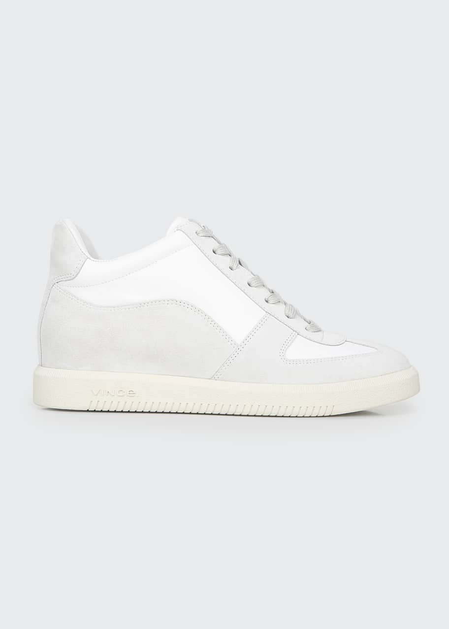 Vince ina suede & leather sneakers Clearance