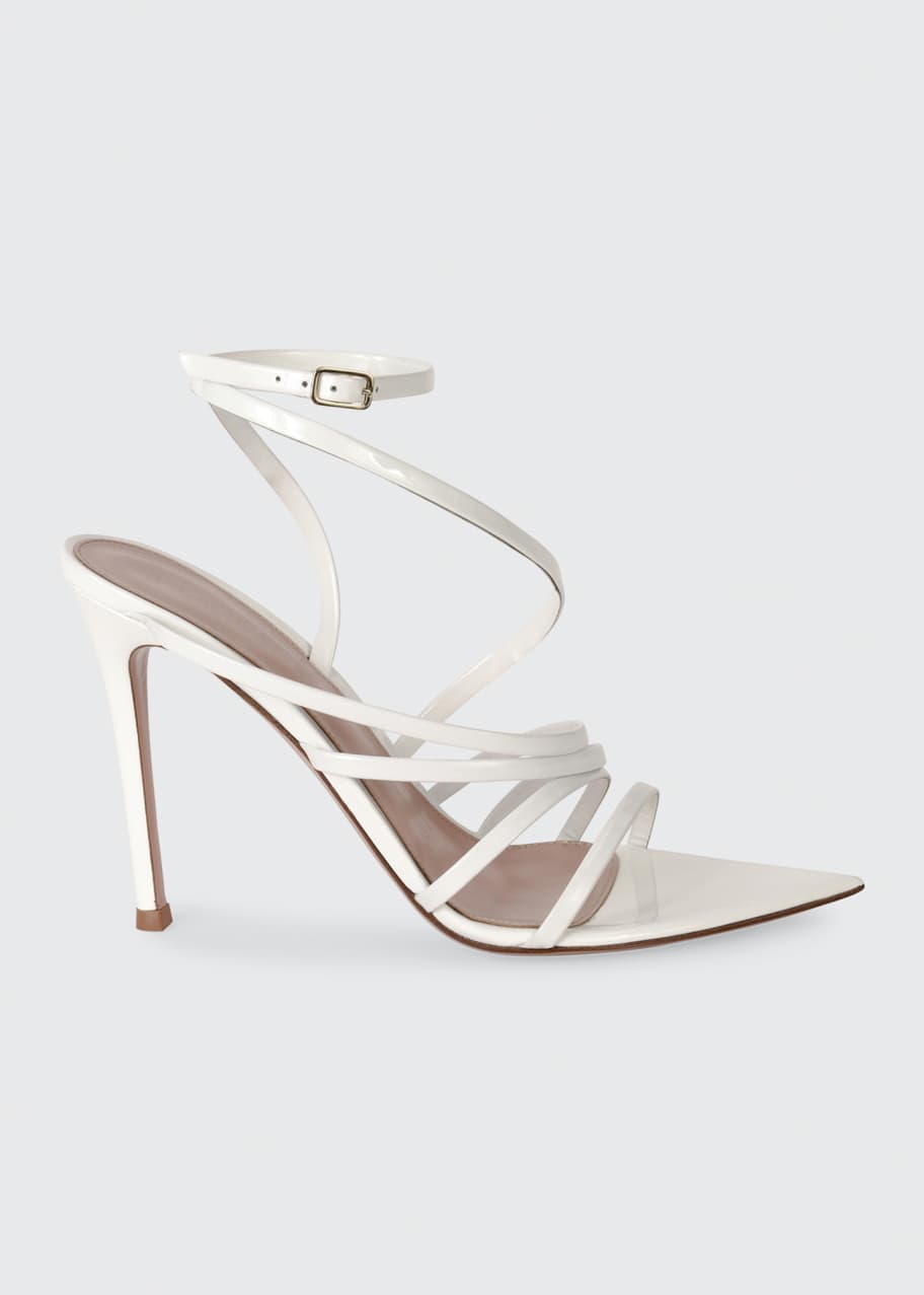 Image 1 of 1: 105mm Strappy Patent Sandals