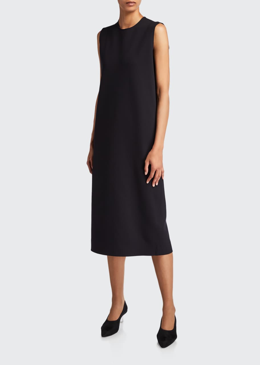 Image 1 of 1: Chippo Compact-Jersey Sleeveless Shift Dress