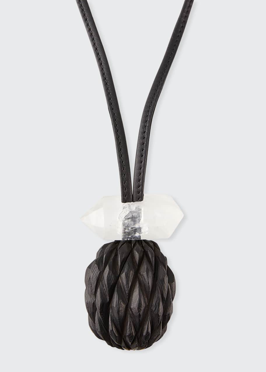 Image 1 of 1: Kamong Carved Pineapple Pendant
