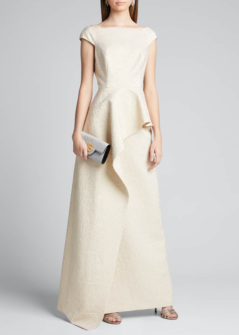 Teri jon asymmetrical peplum dress cheap