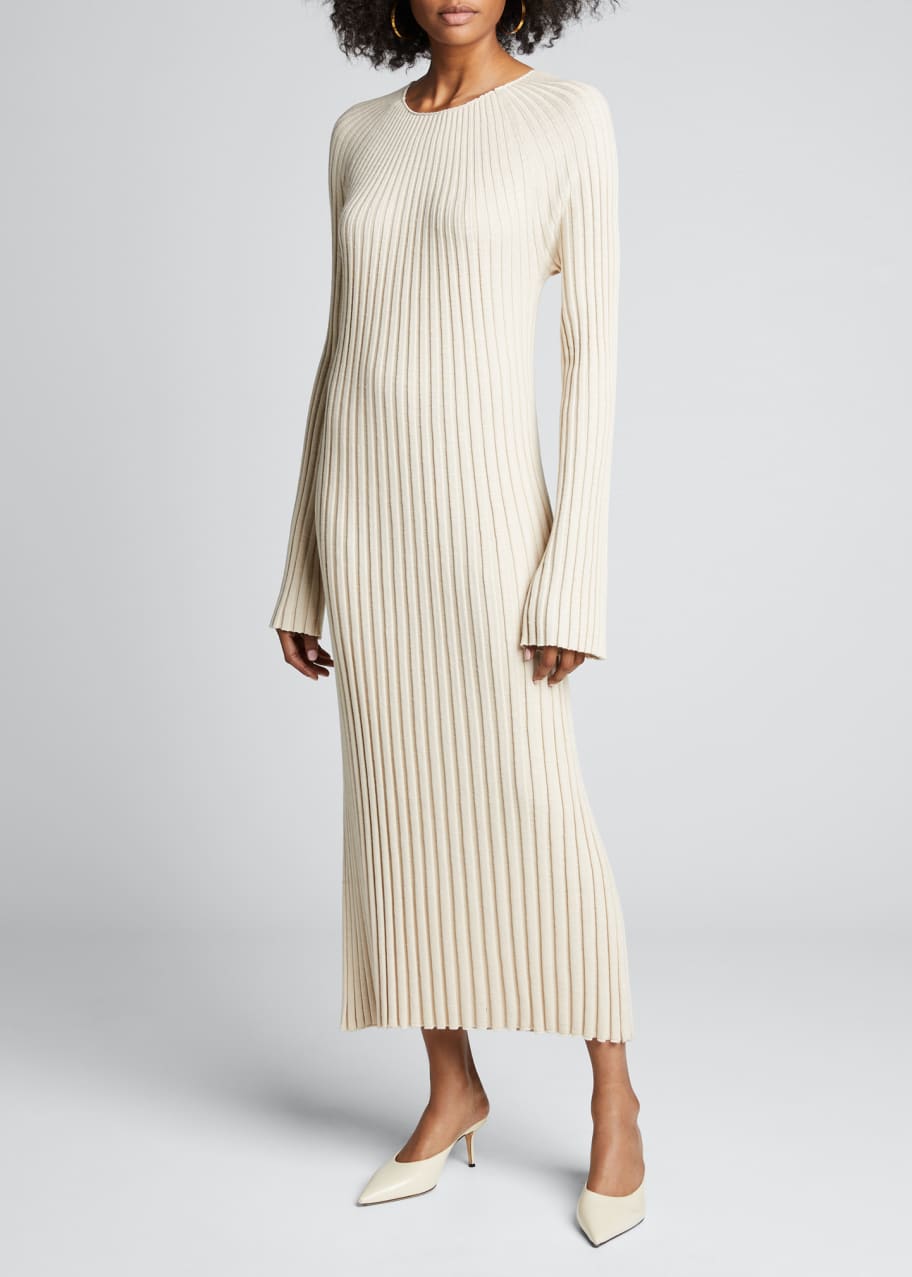 Loulou Studio Ribbed Maxi Sweater Dress - Bergdorf Goodman