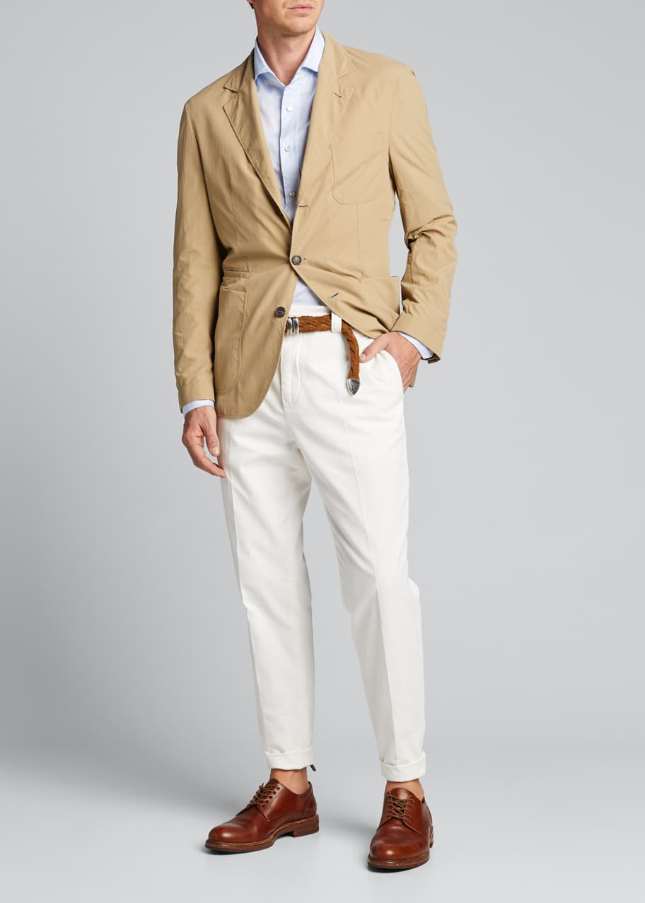 Image 1 of 1: Men's Technical Weave Three-Button Jacket