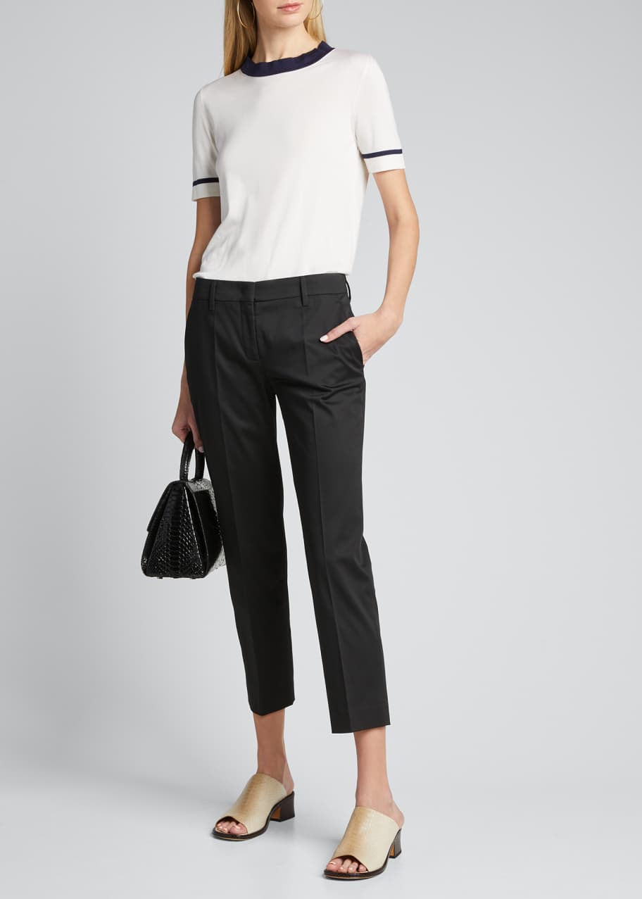 Image 1 of 1: Stretch Cotton Classic Pants