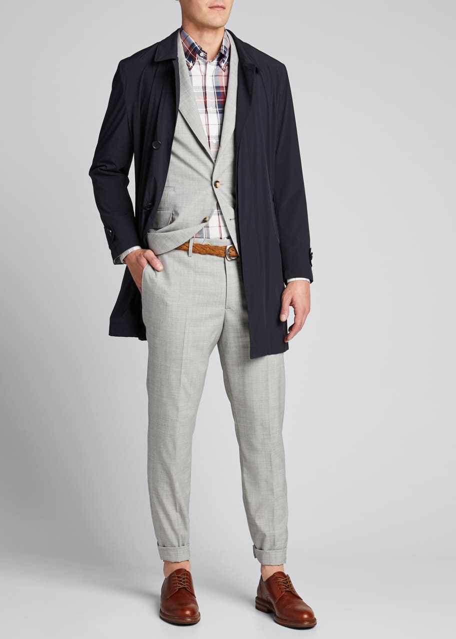 Packable trench coat mens best sale