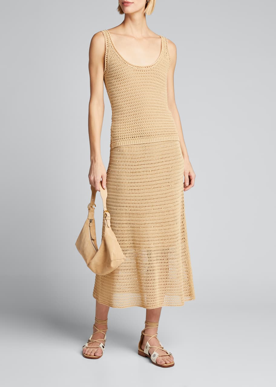 Vince Crochet ScoopNeck Tank Top Bergdorf Goodman