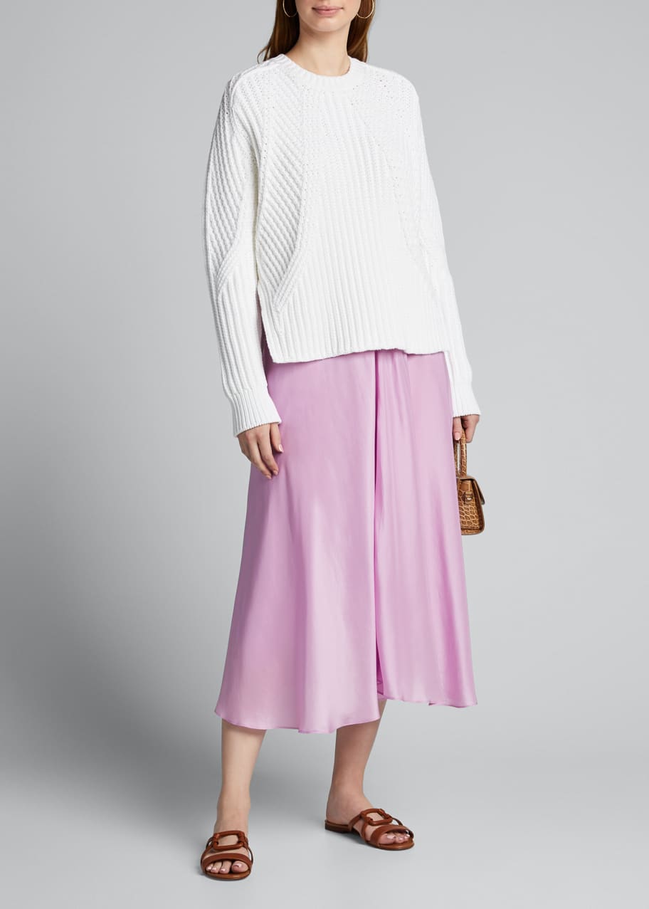 Vince mixed hotsell rib crew sweater