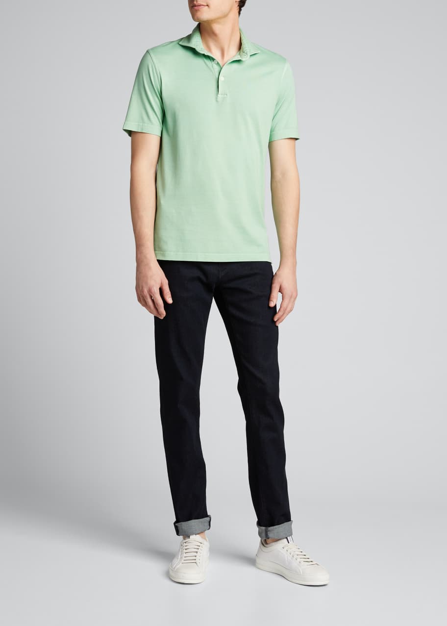 Image 1 of 1: Men's Zero Solid Jersey Polo Shirt