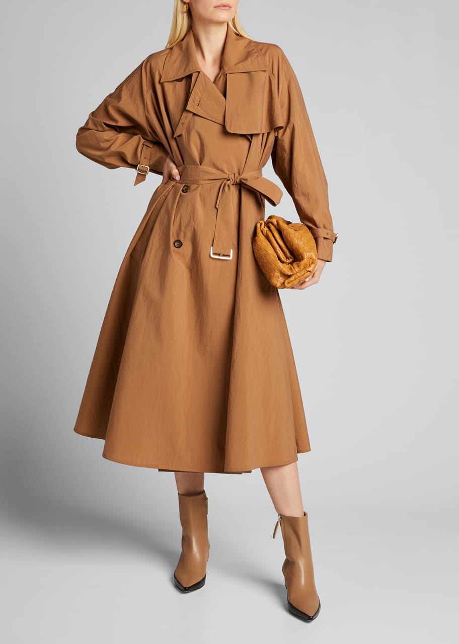 Max Mara Falster Hammered Trench Coat - Bergdorf Goodman