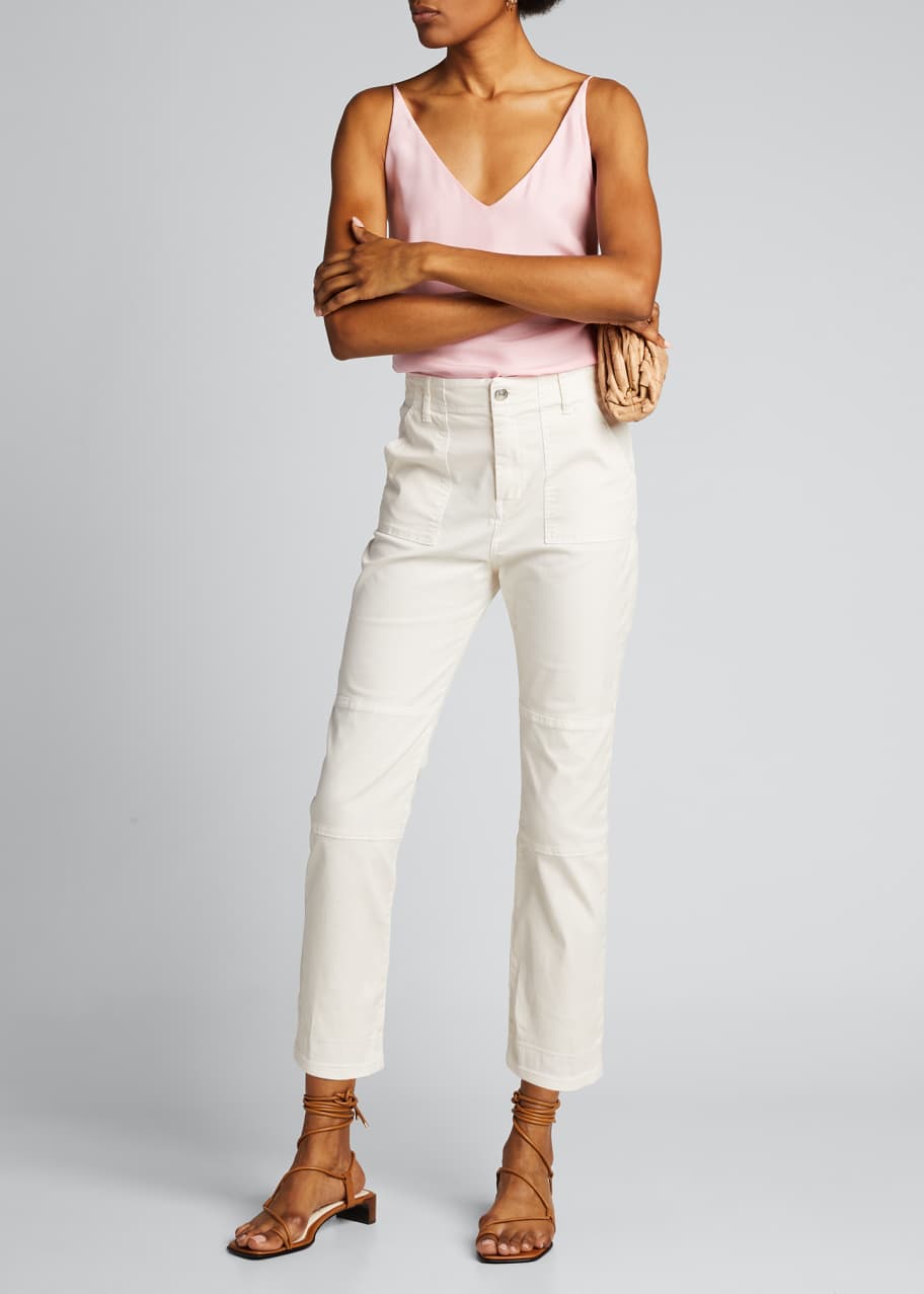 Veronica Beard Jeans Lynne Mid Rise Cargo Pants Bergdorf Goodman