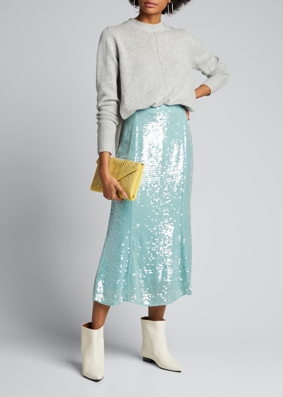 Veronica Beard Abigail Sequined Midi Skirt - Bergdorf Goodman