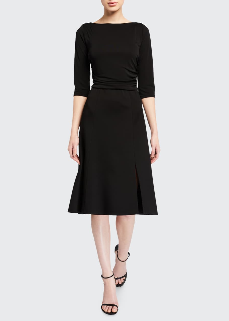Elie Tahari Azalea 1 2 Sleeve A Line Dress Bergdorf Goodman