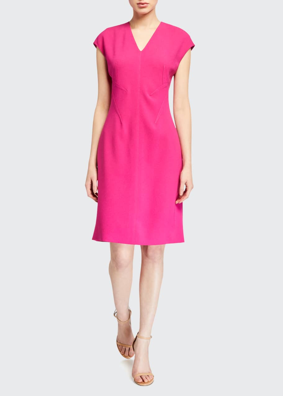 Tahari crepe top sheath dress