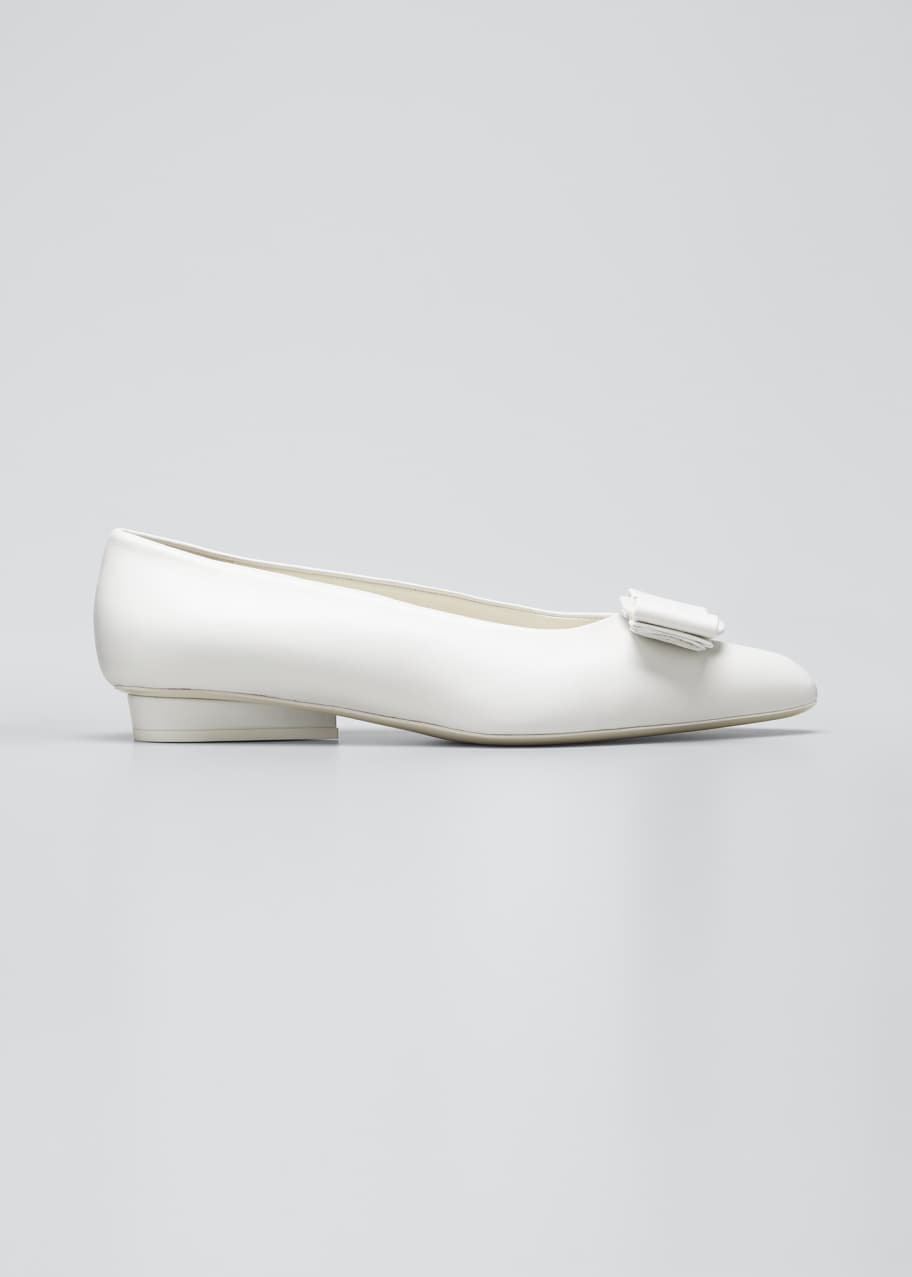 Ferragamo Viva Bow Pointed-Toe Ballet Flats Bergdorf Goodman