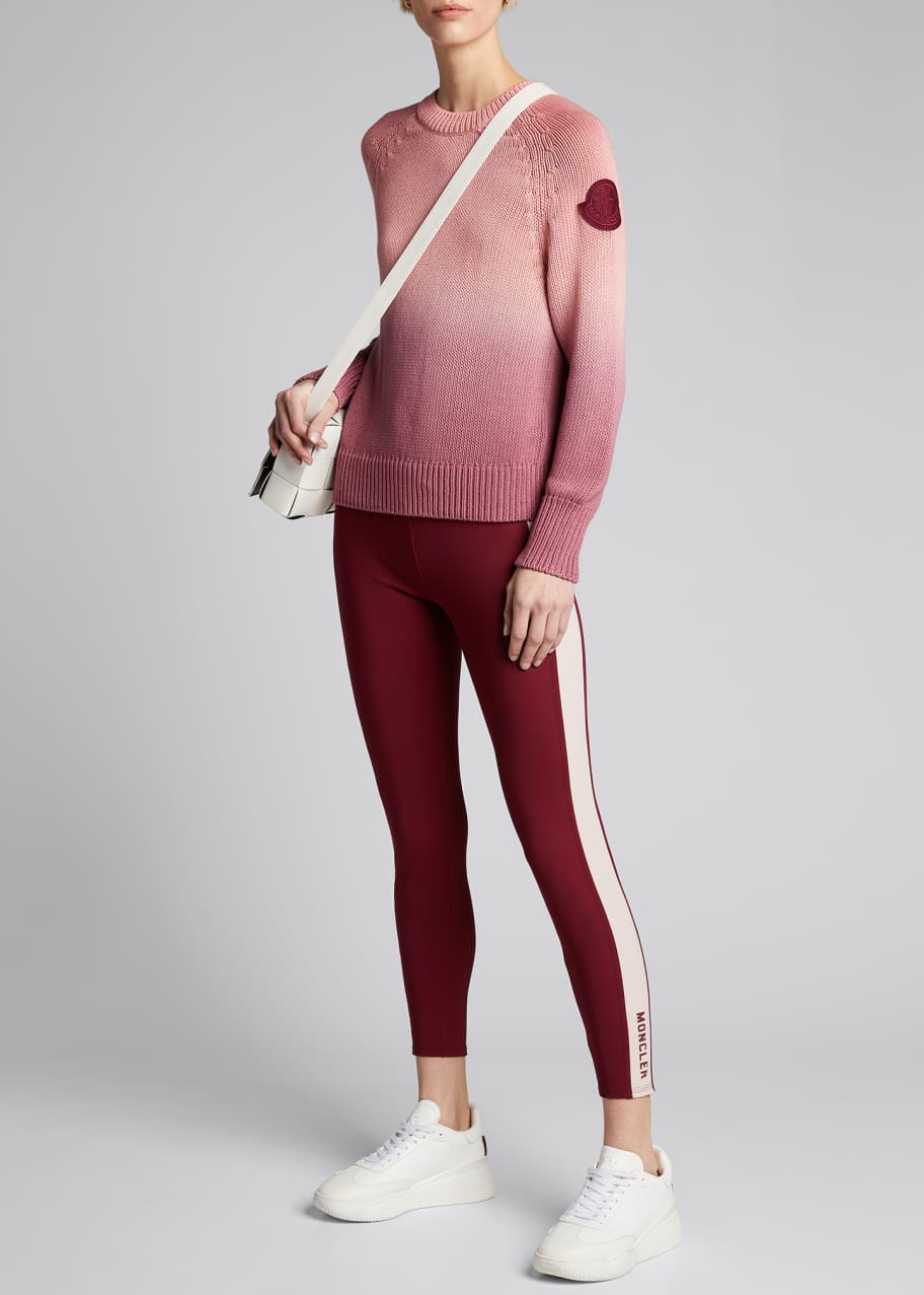 Moncler Cotton Long-Sleeve Ombre Sweater - Bergdorf Goodman
