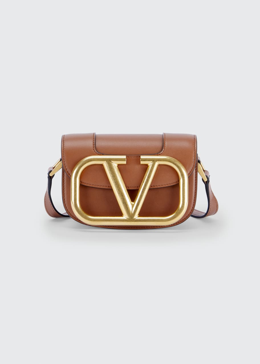 Image 1 of 1: Supervee Small Leather Shoulder Bag