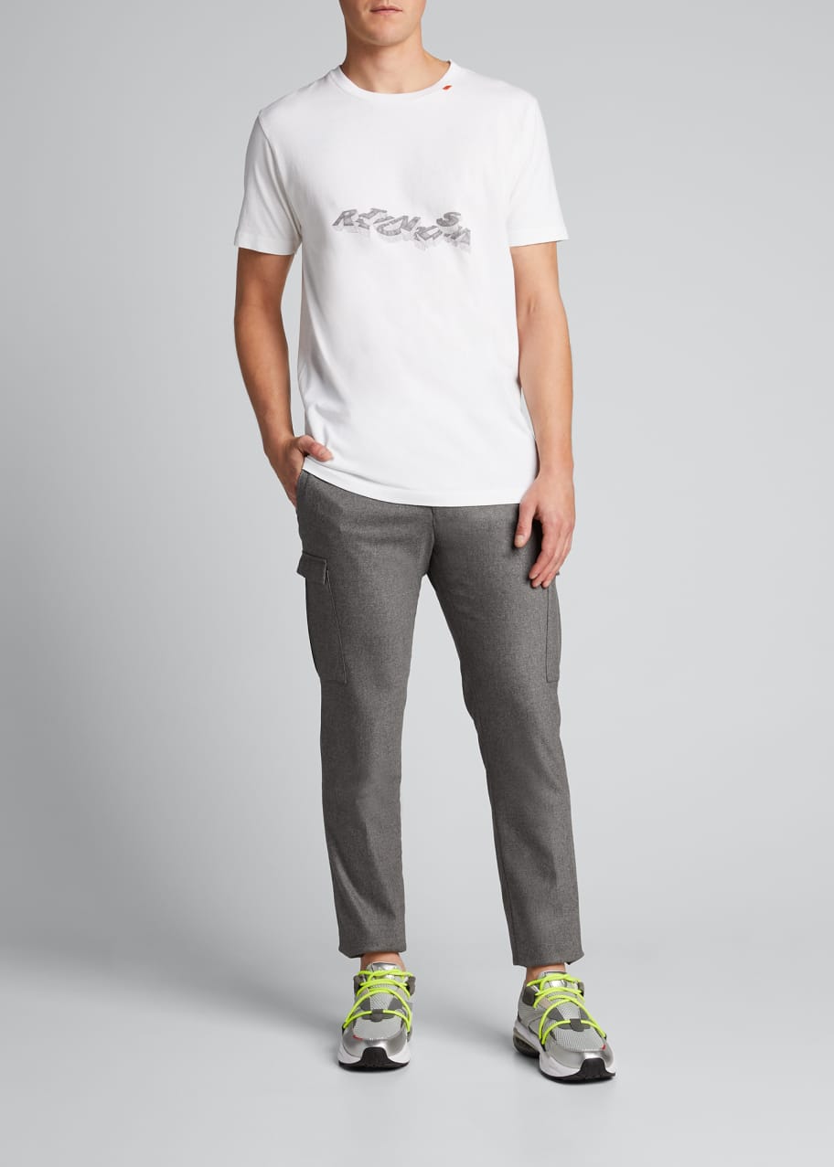 Image 1 of 1: Men's 3D Pencil Slim T-Shirt