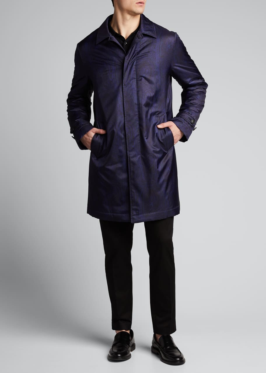 Image 1 of 1: Men's Paisley Raincoat